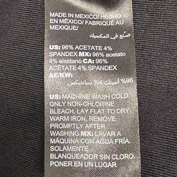 Chico’s Travelers Black Velvet Burnout Lace Bell Sleeve Top Blouse size 1 US M/8 - Picture 6 of 9